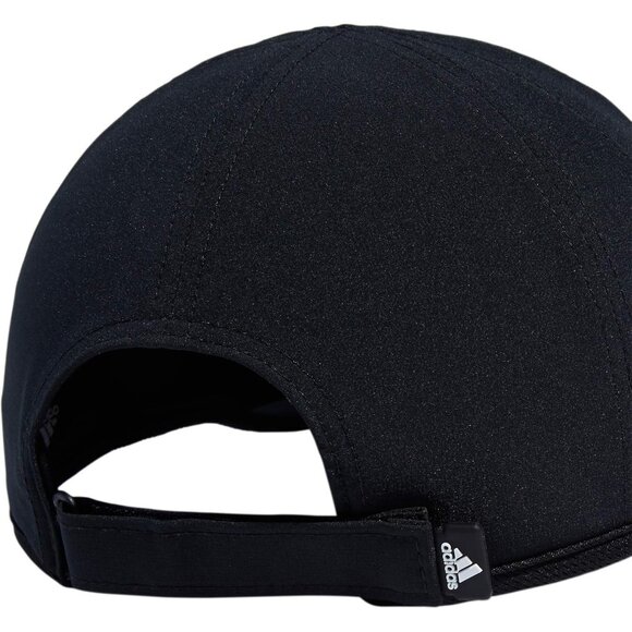 Men's Black/Silver Superlite Hat – Lightweight Athletic Running Cap for Workouts - Picture 8 of 8